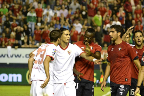 Imágenes del Osasuna-Sevilla que ha terminado en empate sin goles
