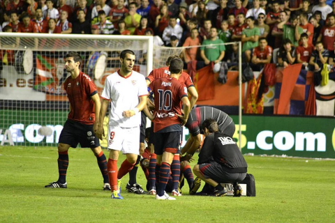 Imágenes del Osasuna-Sevilla que ha terminado en empate sin goles