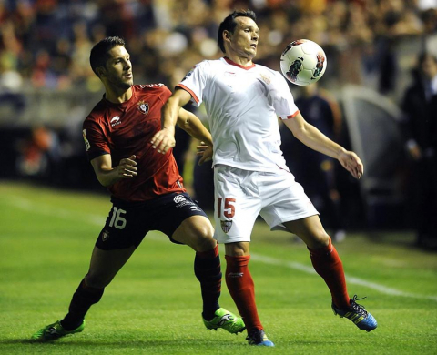Imágenes del Osasuna-Sevilla que ha terminado en empate sin goles