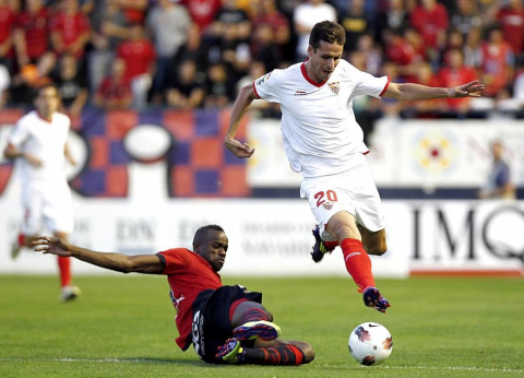 Imágenes del Osasuna-Sevilla que ha terminado en empate sin goles