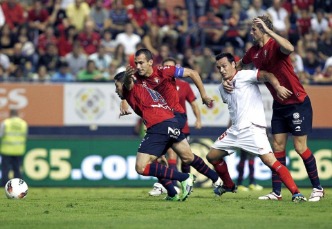 Imágenes del Osasuna-Sevilla que ha terminado en empate sin goles