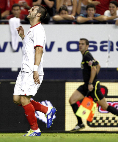 Imágenes del Osasuna-Sevilla que ha terminado en empate sin goles