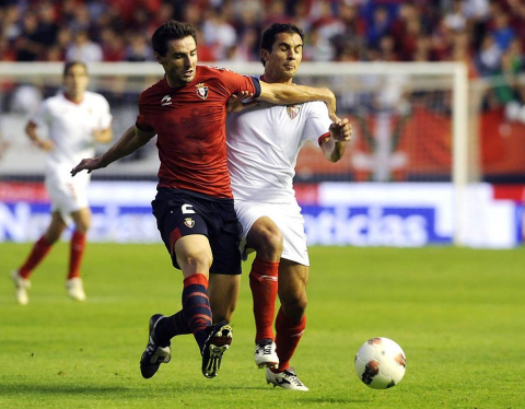 Imágenes del Osasuna-Sevilla que ha terminado en empate sin goles