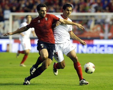 Imágenes del Osasuna-Sevilla que ha terminado en empate sin goles