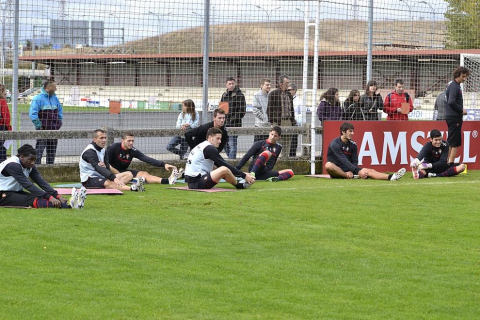 Último entrenamiento de Osasuna y convocatoria para el partido ante el Real Madrid