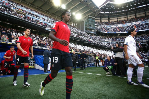 Imágen del Real Madrid-Osasuna jugado en el Santiago Bernabéu que los de Mourinho han ganado 7-1