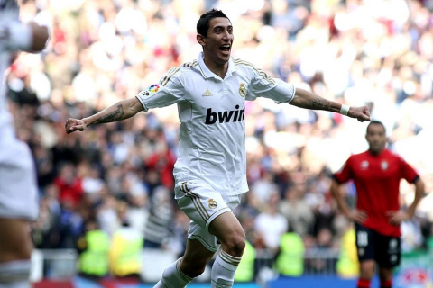 Imágen del Real Madrid-Osasuna jugado en el Santiago Bernabéu que los de Mourinho han ganado 7-1