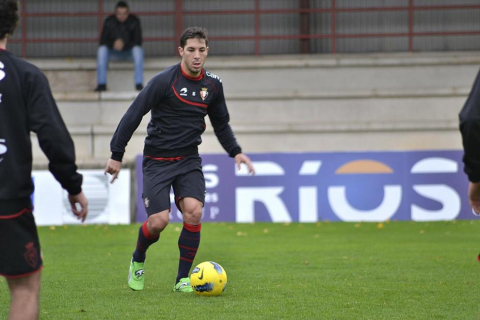 Osasuna se ha entrenado este lunes en Tajonar tras la abultada derrota en el Santiago Bernabéu ante el Real Madrid por 7-1