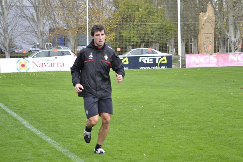 Osasuna se ha entrenado este lunes en Tajonar tras la abultada derrota en el Santiago Bernabéu ante el Real Madrid por 7-1
