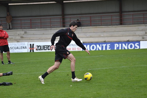 Osasuna se ha entrenado este lunes en Tajonar tras la abultada derrota en el Santiago Bernabéu ante el Real Madrid por 7-1