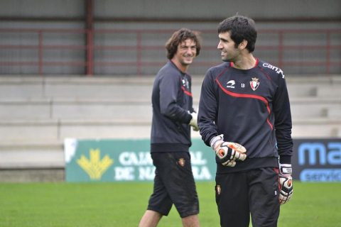Osasuna se ha entrenado este lunes en Tajonar tras la abultada derrota en el Santiago Bernabéu ante el Real Madrid por 7-1