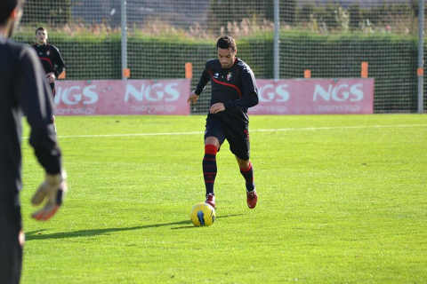 Osasuna se ha entrenado este viernes en Tajonar