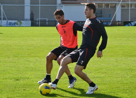 Osasuna se ha entrenado este viernes en Tajonar