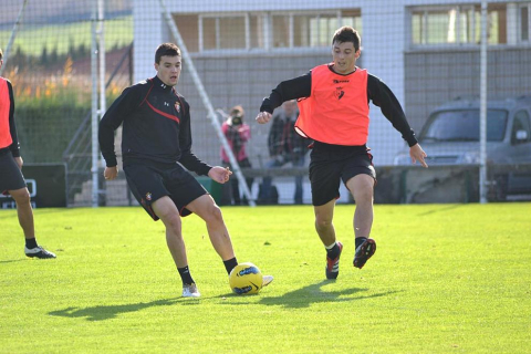Osasuna se ha entrenado este viernes en Tajonar