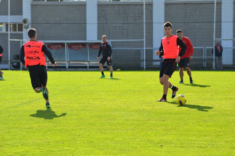 Osasuna se ha entrenado este viernes en Tajonar