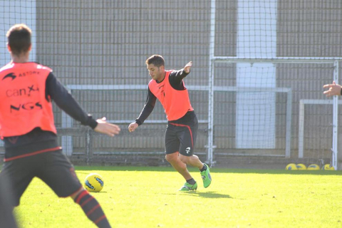 Osasuna se ha entrenado este viernes en Tajonar