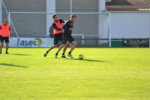 Osasuna se ha entrenado este viernes en Tajonar
