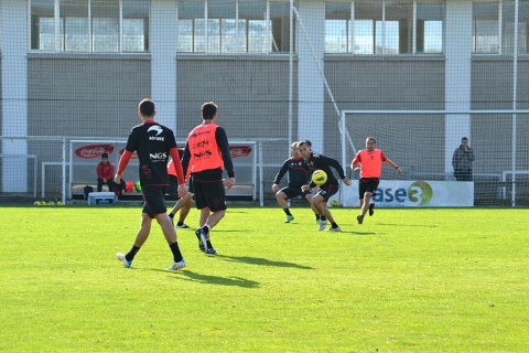 Osasuna se ha entrenado este viernes en Tajonar