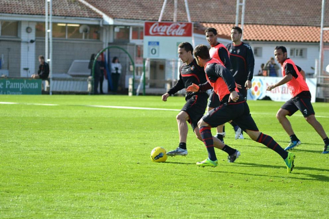 Osasuna se ha entrenado este viernes en Tajonar