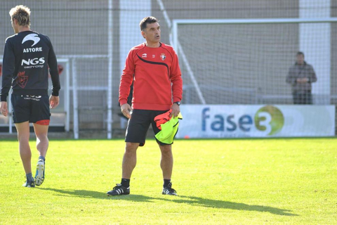 Osasuna se ha entrenado este viernes en Tajonar