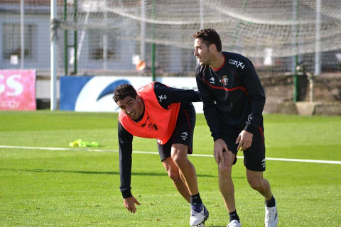 Osasuna se ha entrenado este viernes en Tajonar