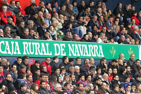 Imágenes de la afición del Reyno de Navarra en el encuentro Osasuna 0 - Rayo Vallecano 0.