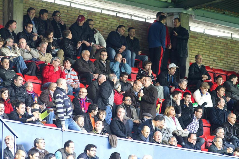 Imágenes de la afición del Reyno de Navarra en el encuentro Osasuna 0 - Rayo Vallecano 0.
