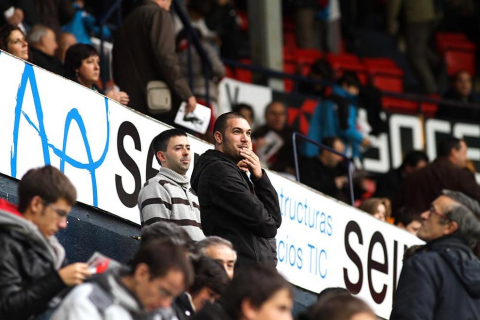 Imágenes de la afición del Reyno de Navarra en el encuentro Osasuna 0 - Rayo Vallecano 0.