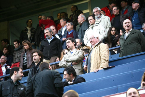 Imágenes de la afición del Reyno de Navarra en el encuentro Osasuna 0 - Rayo Vallecano 0.