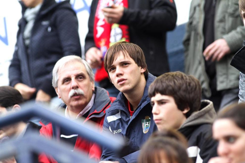 Imágenes de la afición del Reyno de Navarra en el encuentro Osasuna 0 - Rayo Vallecano 0.