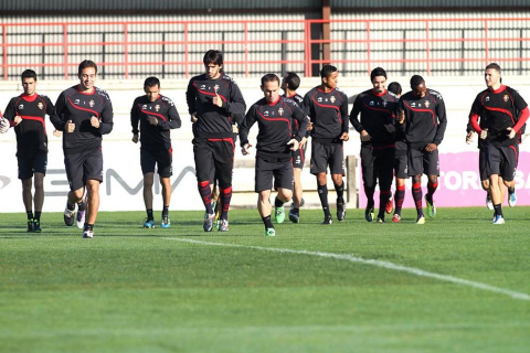 Imágenes del entrenamiento de Osasuna de este jueves