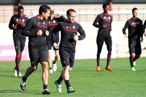 Imágenes del entrenamiento de Osasuna de este jueves