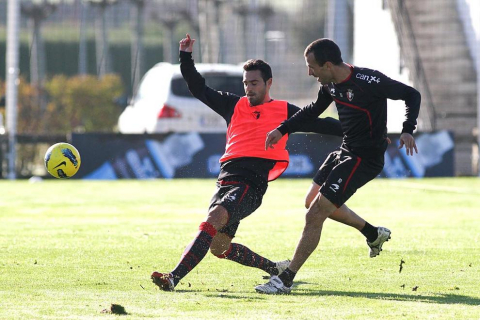 Imágenes del entrenamiento de Osasuna de este jueves