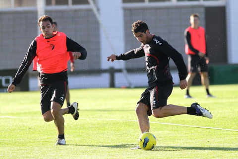 Imágenes del entrenamiento de Osasuna de este jueves