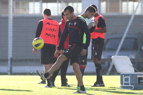 Imágenes del entrenamiento de Osasuna de este jueves