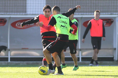 Imágenes del entrenamiento de Osasuna de este jueves