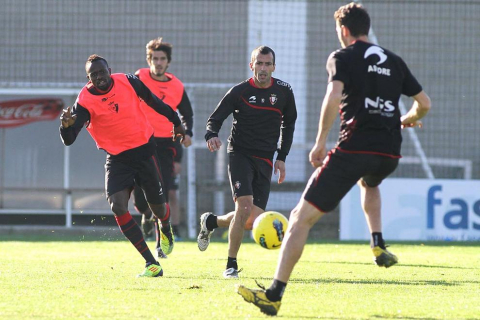 Imágenes del entrenamiento de Osasuna de este jueves