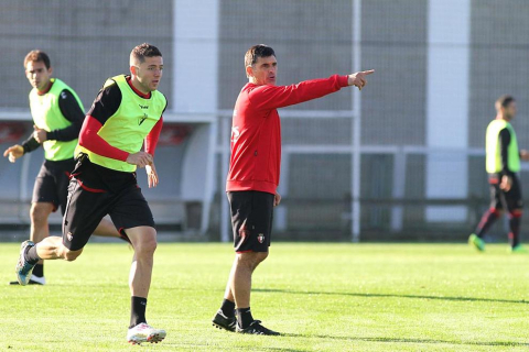 Imágenes del entrenamiento de Osasuna de este jueves
