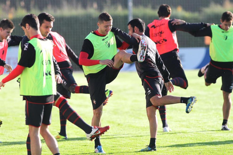 Imágenes del entrenamiento de Osasuna de este jueves
