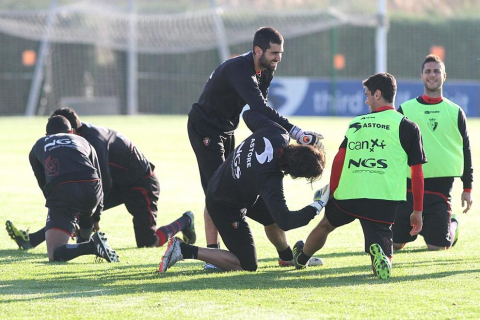 Imágenes del entrenamiento de Osasuna de este jueves