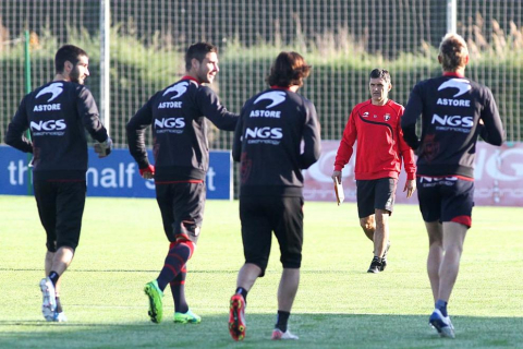 Imágenes del entrenamiento de Osasuna de este jueves