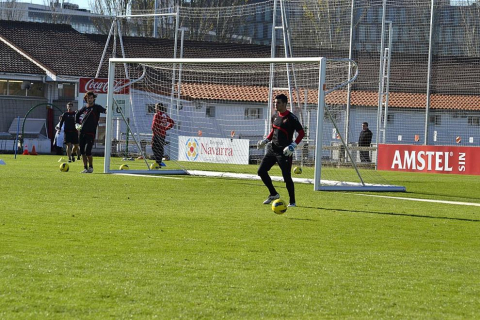 Último entrenamiento de Osasuna y convocatoria para el partido ante el Espanyol