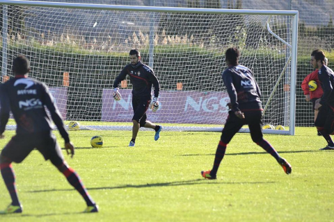 Último entrenamiento de Osasuna y convocatoria para el partido ante el Espanyol