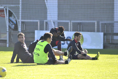 Último entrenamiento de Osasuna y convocatoria para el partido ante el Espanyol