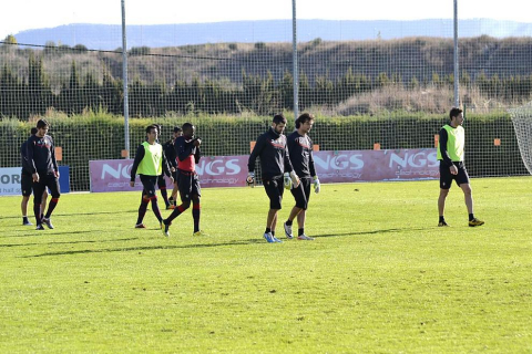 Último entrenamiento de Osasuna y convocatoria para el partido ante el Espanyol