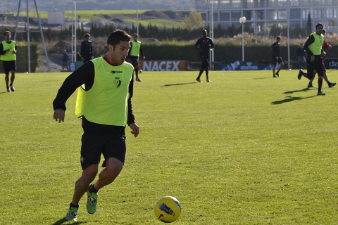 Último entrenamiento de Osasuna y convocatoria para el partido ante el Espanyol