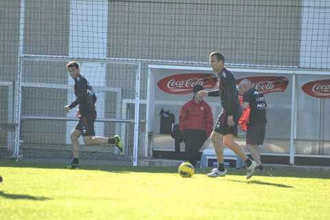 Último entrenamiento de Osasuna y convocatoria para el partido ante el Espanyol