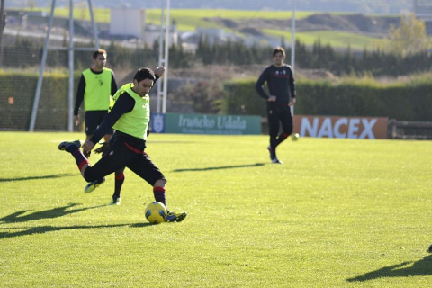 Último entrenamiento de Osasuna y convocatoria para el partido ante el Espanyol