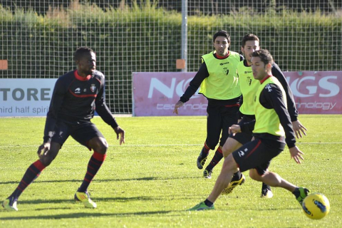 Último entrenamiento de Osasuna y convocatoria para el partido ante el Espanyol