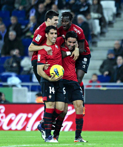 Imágenes de la victoria lograda por Osasuna frente al Espanyol en Cornellá-El Prat.